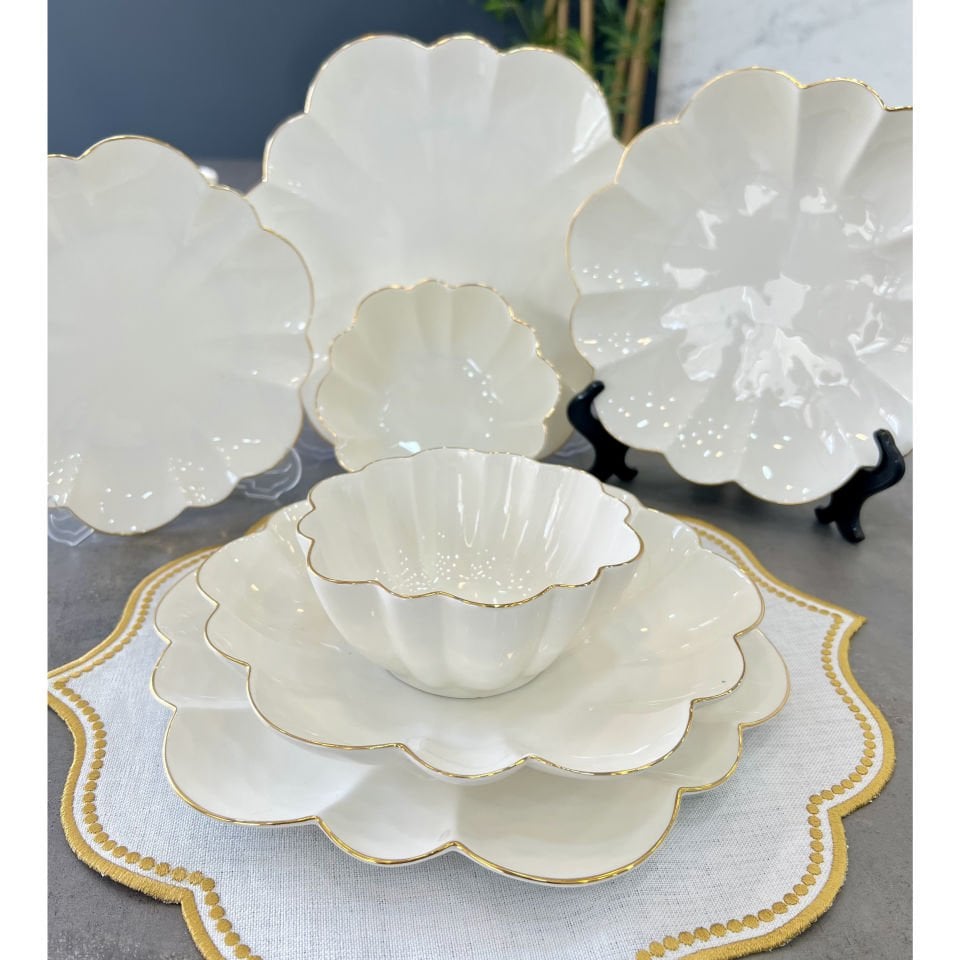 Daisy 24 Parça Bone China Porselen Yemek Takımı