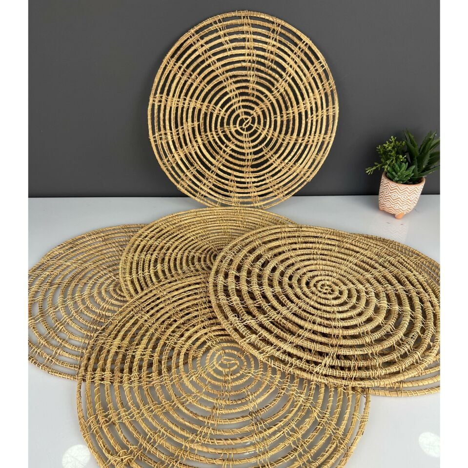 Lüx Hasır Rattan Amerikan Servis 35 Cm ( Adet Olarak Satılmaktadır)