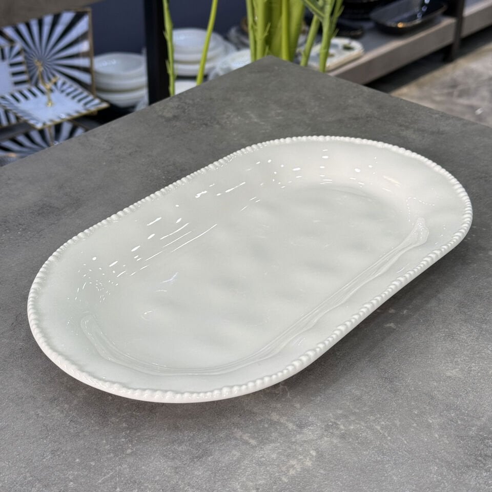 Kapadokya Koleksiyon Porselen Kayık Tabak 33x19
