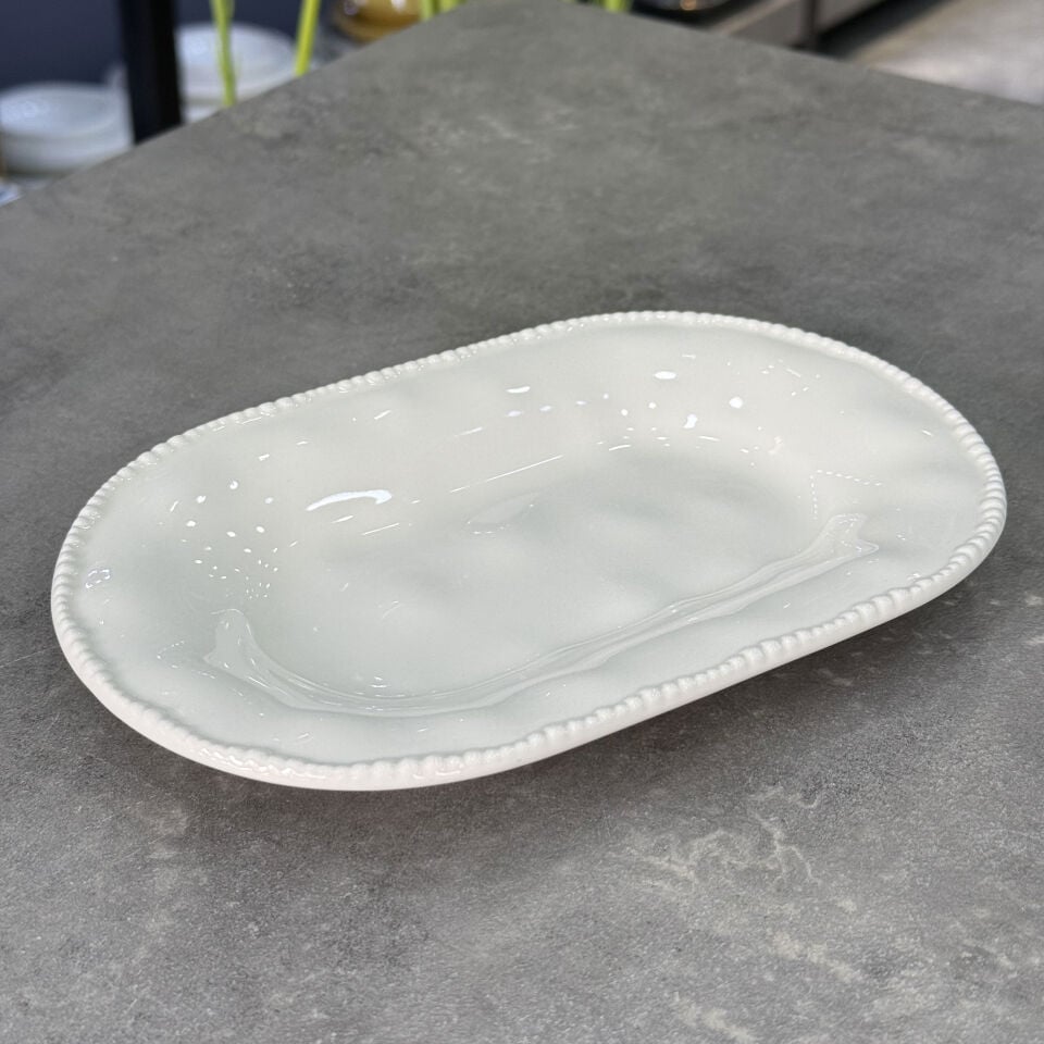 Kapadokya Koleksiyon Porselen Kayık Tabak 20,5x13,5