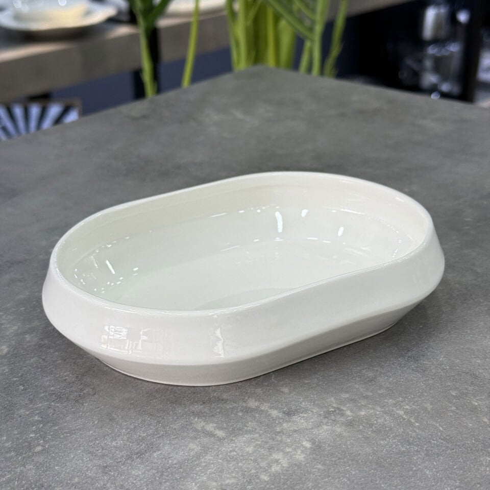 Rumi Koleksiyon Porselen Oval Derin Tabak 17,5x13,5
