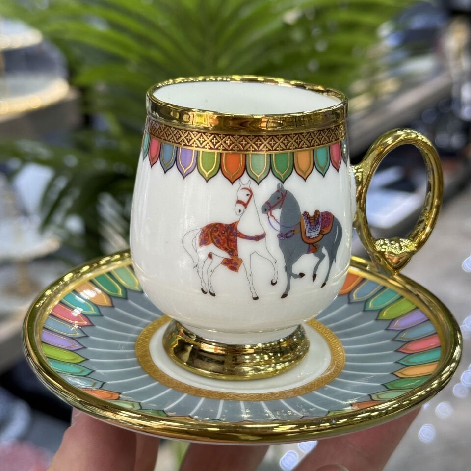 Wilshire Lüx Porselen 6 Lı Fİncan Takımı Gray