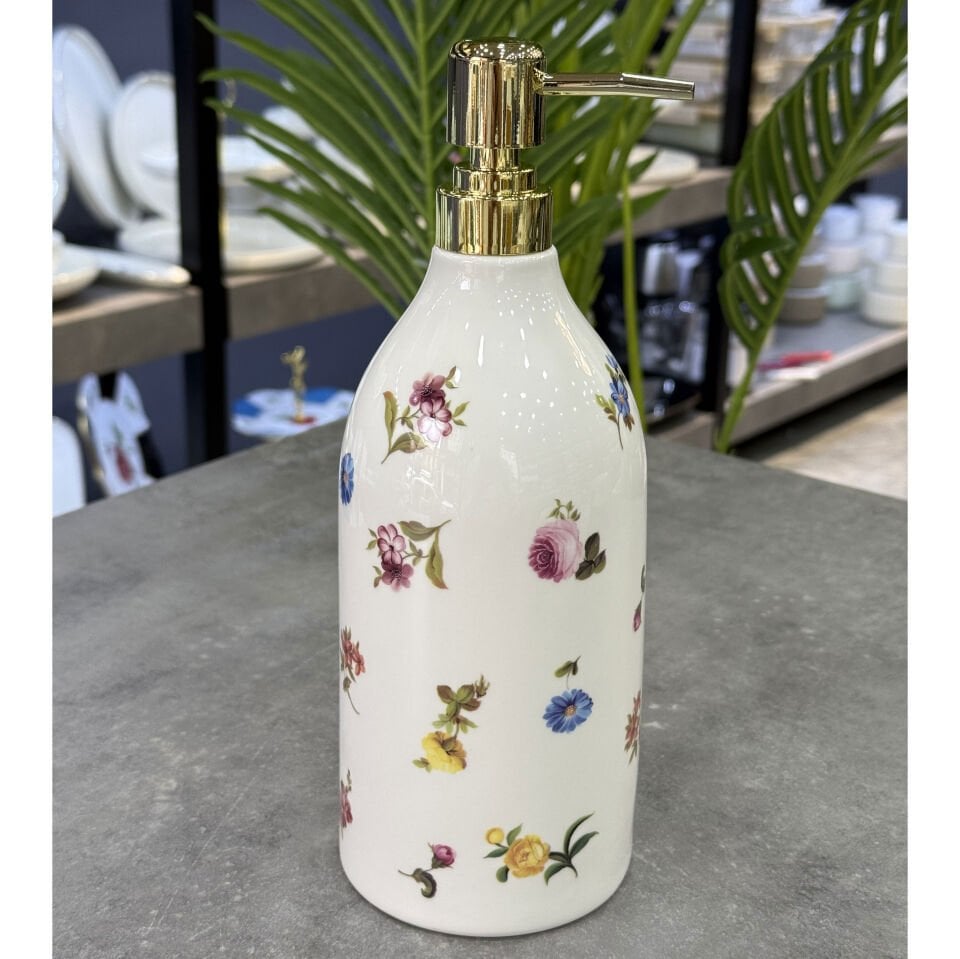 Leandra Lüx Porselen Sıvı Sabunluk 900 ML Büyük Boy
