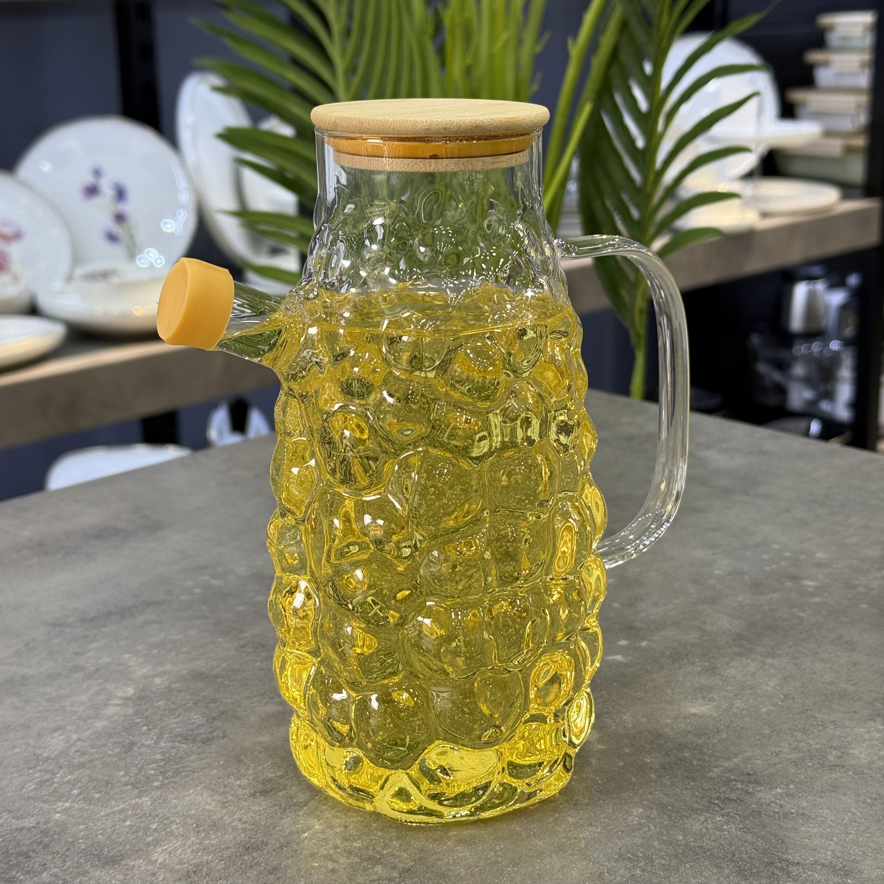Lüx Borosilikat Cam 1000 Ml Yağlık