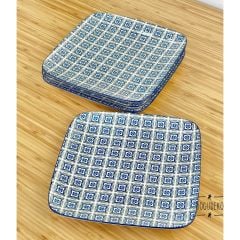 Porselen 23x23 Cm Kare Düz Servis Terra-g Mavi (adet Olarak Satılmaktadır)
