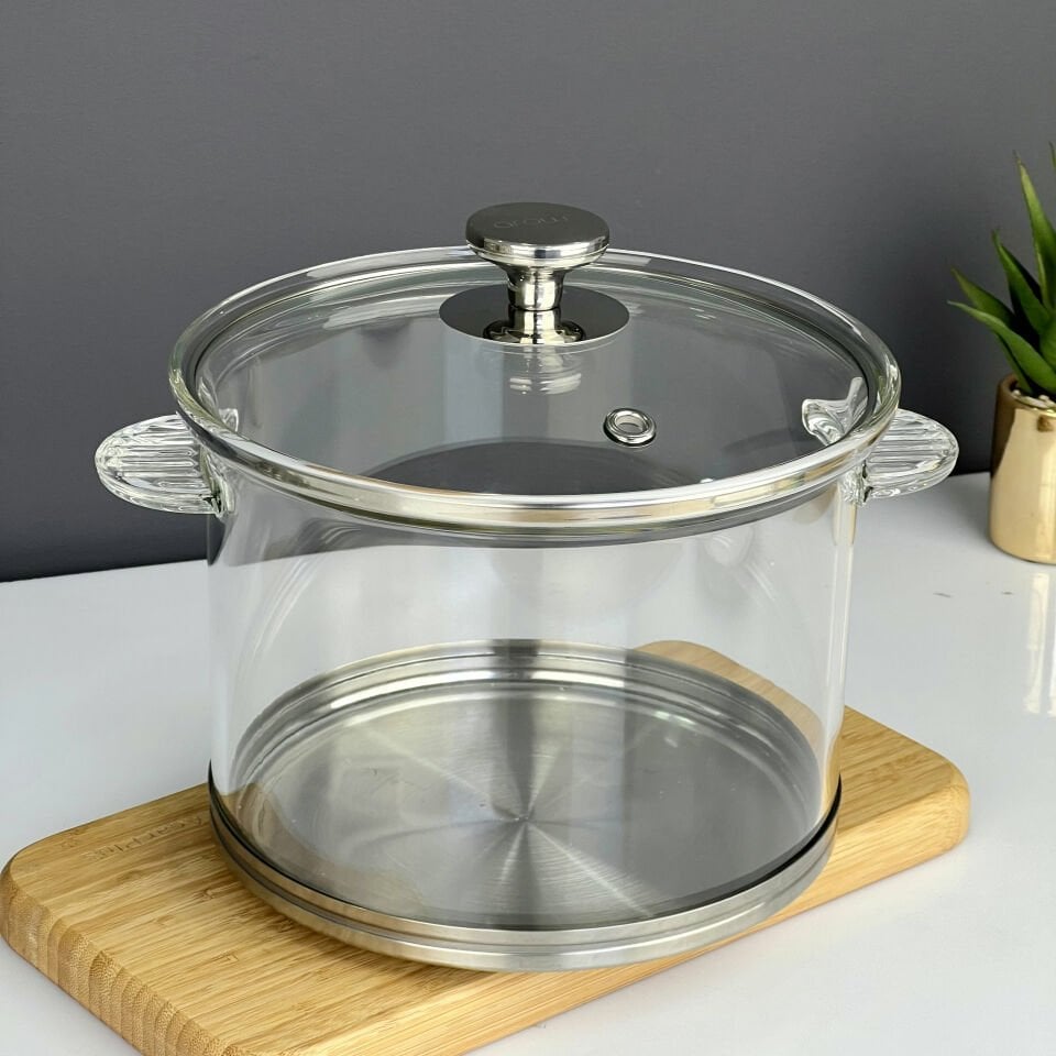 Arow Gusto İndüksiyon Tabanlı 4 Litre Cam Tencere