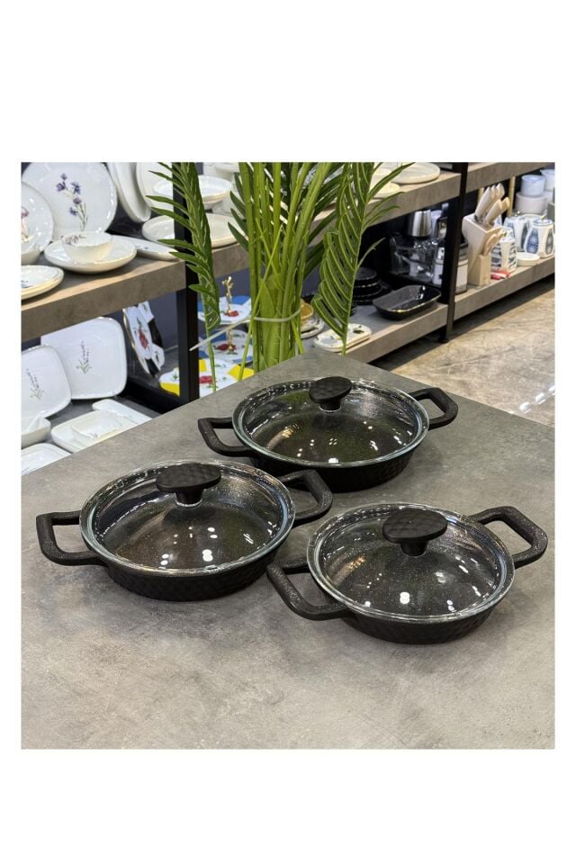 Diamante 3 Lü Döküm Sahan Seti