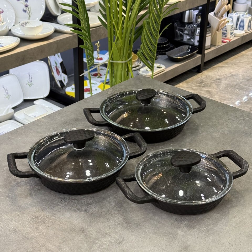 Diamante 3 Lü Döküm Sahan Seti