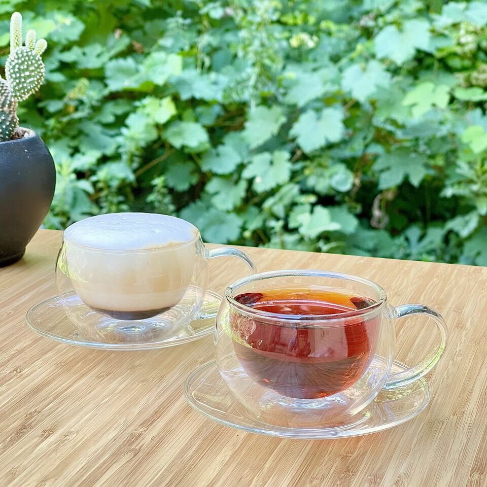Lüx Borosilikat 2 Li Cidarlı Çay Ve Neskafe Fincanı