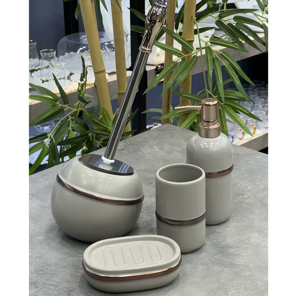 Seri Sonu 12 Lüx Stonware 4 Parça Banyo Seti