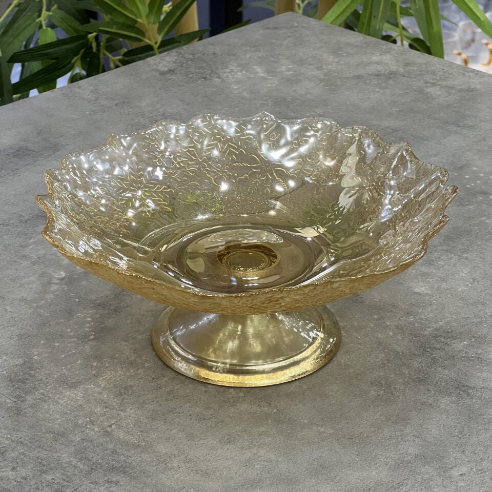 Seri Sonu 045 Cam Ayaklı Şekerlik 20 cm