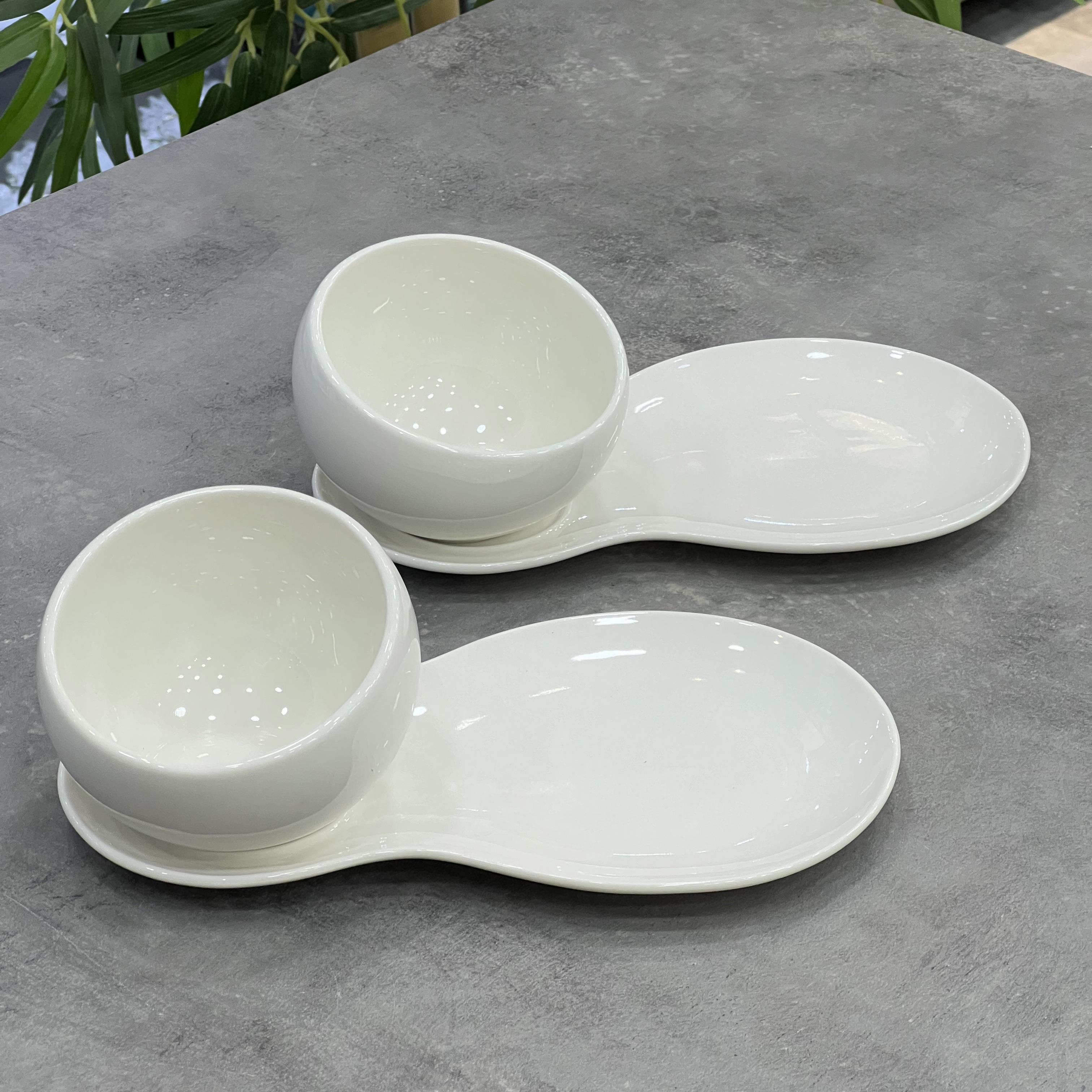 Seri Sonu 048 2 Li Sunumlu Porselen Çerezlik
