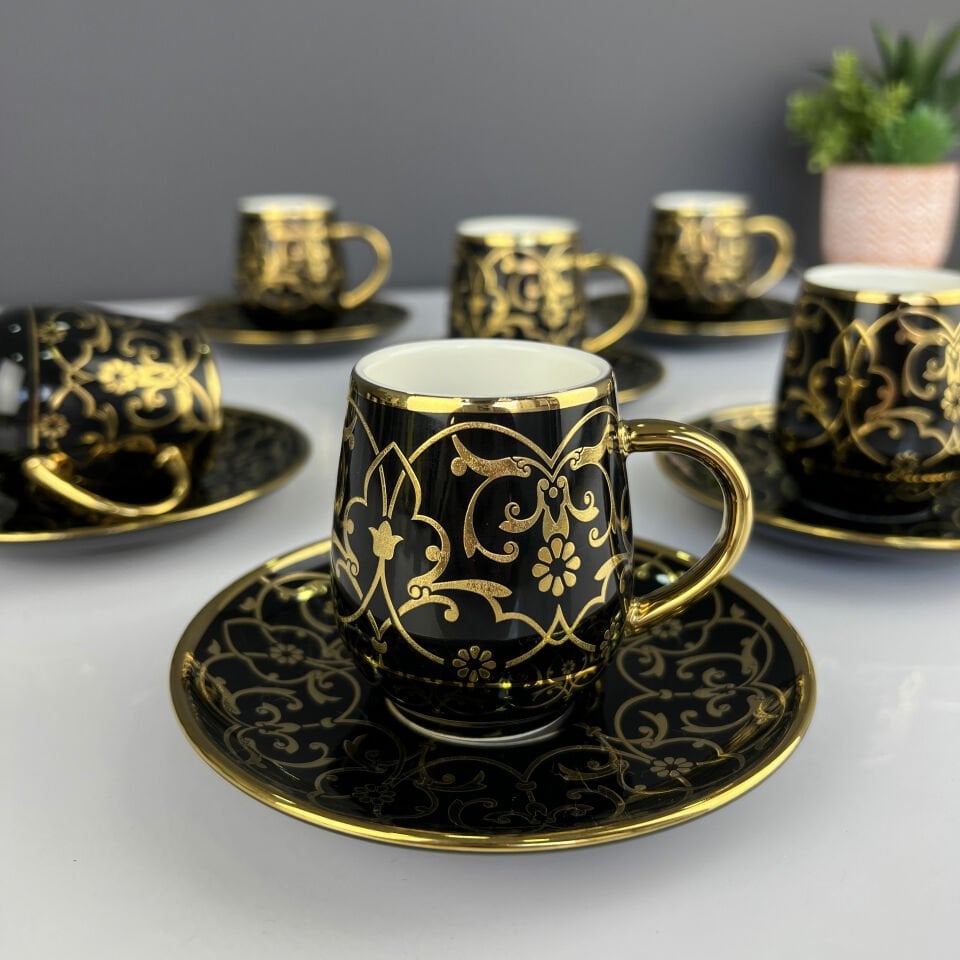 Grace Gold Porselen 6 Lı Fİncan Takımı
