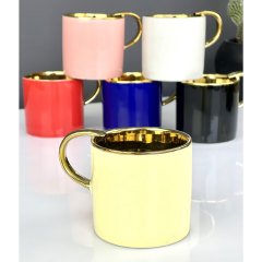 Acar Lüx Porselen Gold Shira Kupa