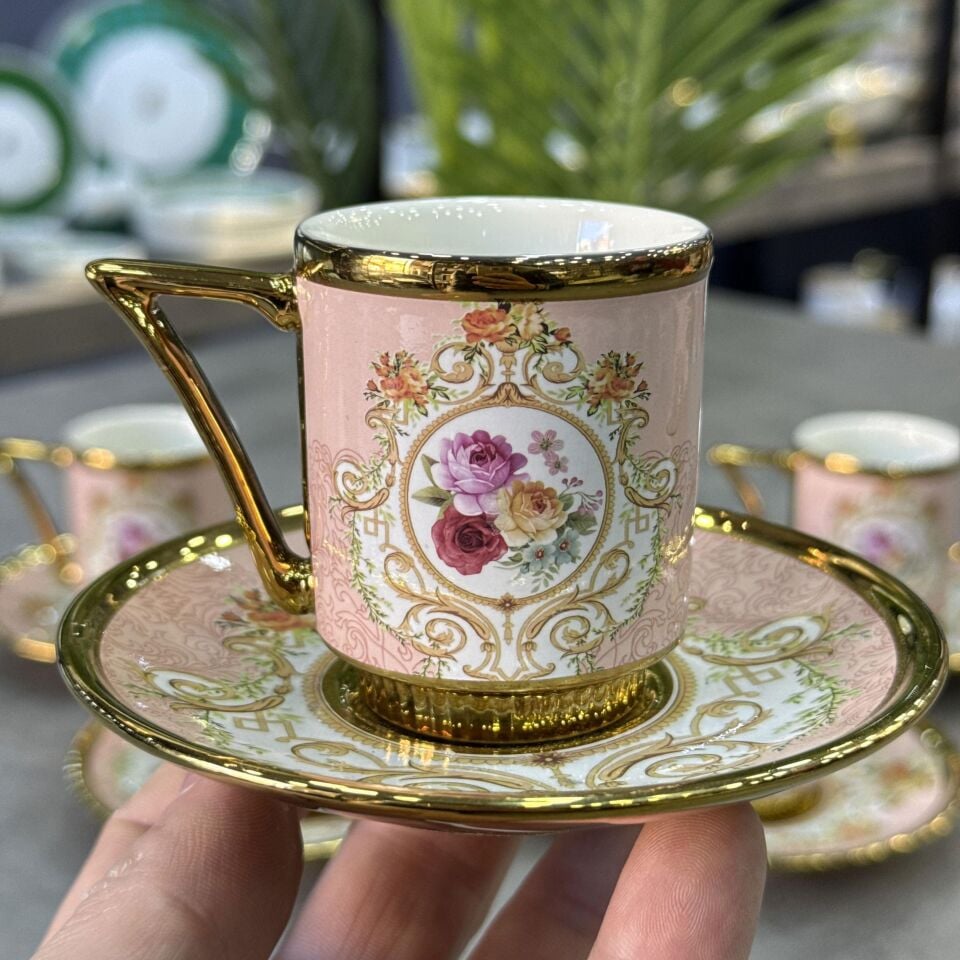 Castiel 6 Lı Fincan Takımı Pembe