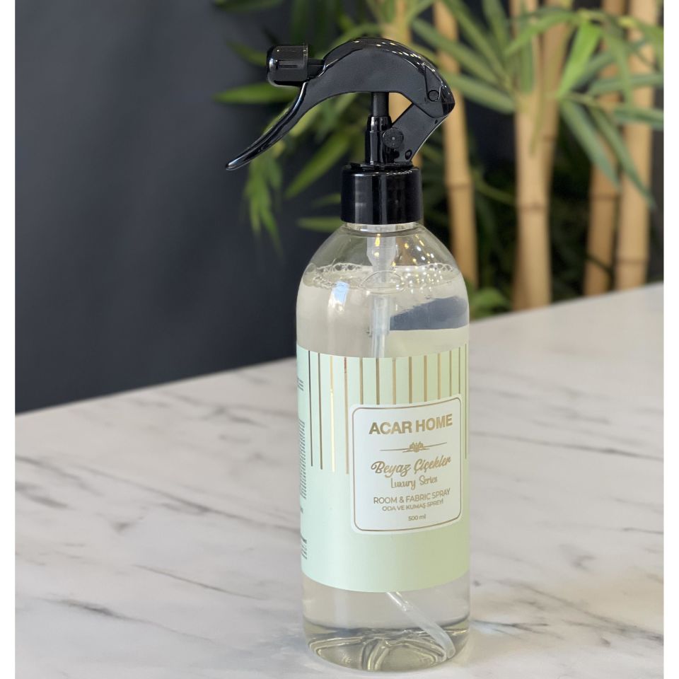 Beyaz Çiçekler 500 ML Oda ve Kumaş Kokusu Sprey