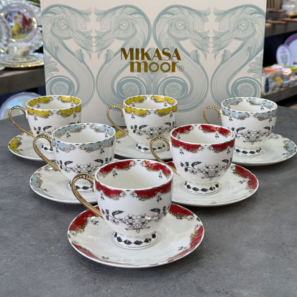 Toscana Rim 3Asorti 6lı Çay Fincan Seti 200m P366.121898