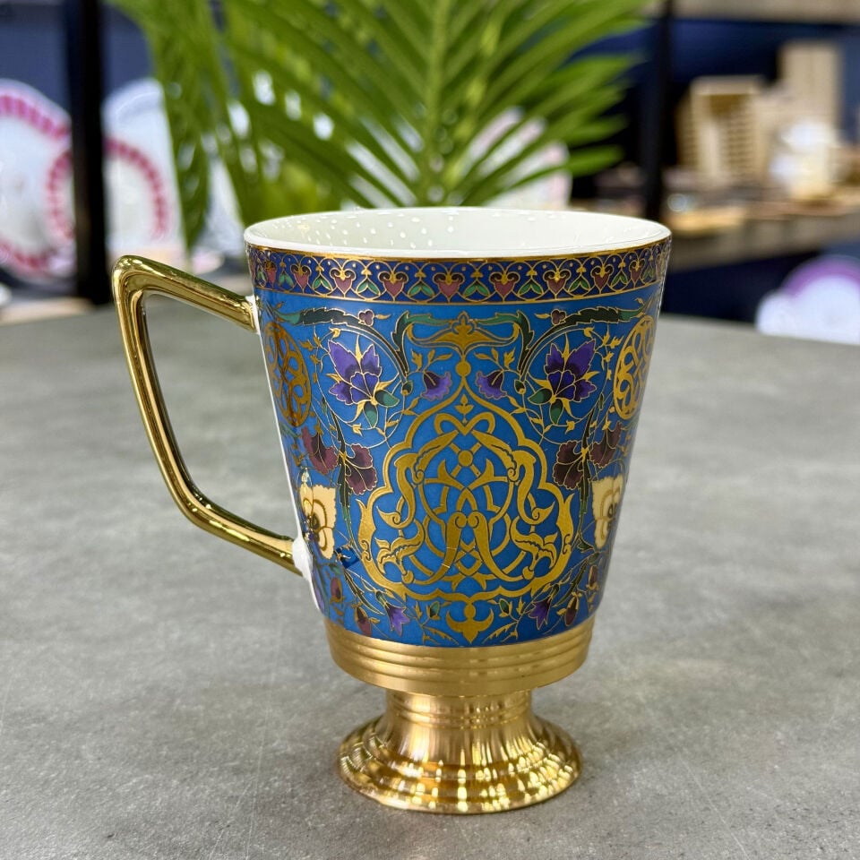 Metal Ayaklı Porselen Lüx 200 ML Kupa