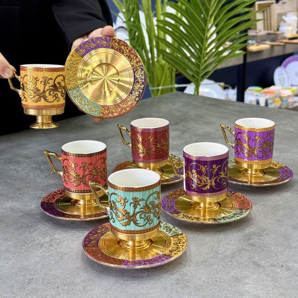 Cleo Porselen 6 Lı Avangarde Fincan Takımı