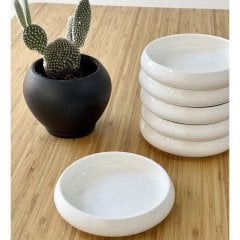 Bianco Perla Beyaz Seri Porselen 13 Cm X 2.6 Cm Tabak