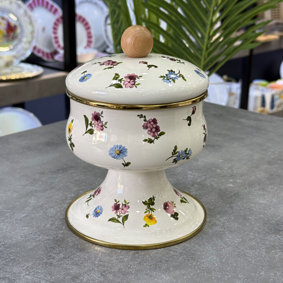 Petit Fleur Emaye Şekerlik
