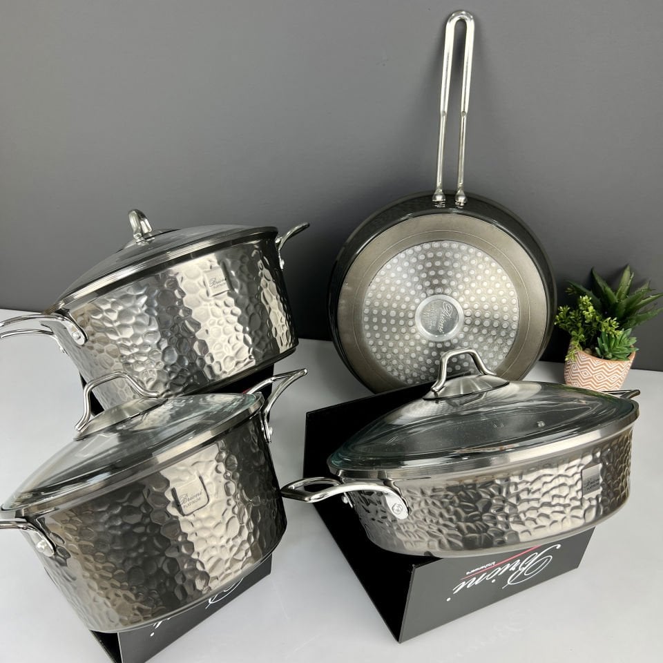 Brioni Cooper 7 Parça Platinum Seri Tencere Seti
