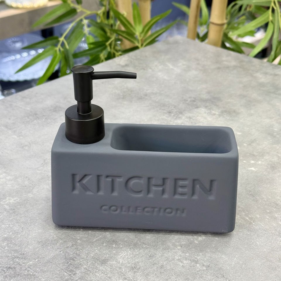 Lüx Vega Kitchen Sıvı Sabunluk Siyah