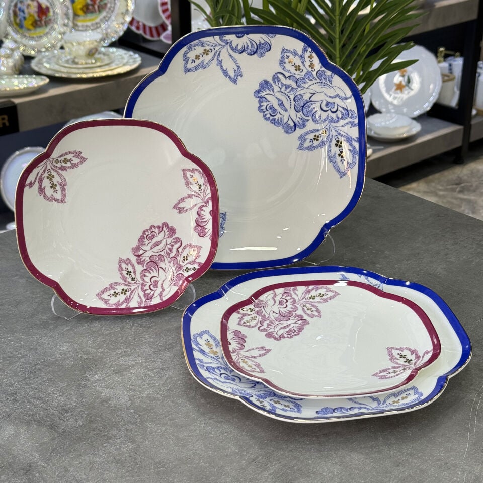 Eloria 4 Prç 2li Pasta 19cm ve Servis Tabağı 25cm Seti P367.105874