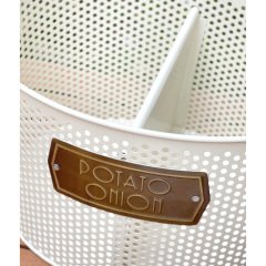 Patates & Soğan Saklama Kabı 2 Hazneli Açık Krem