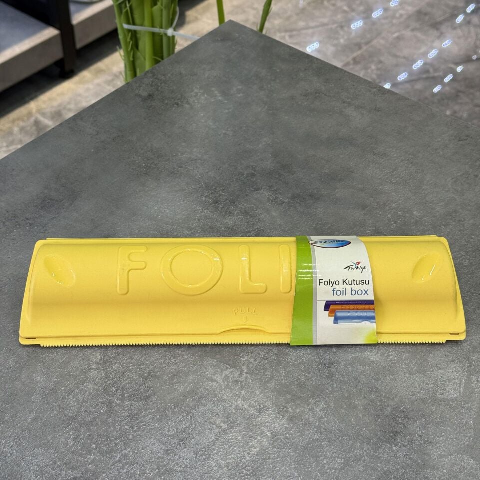 Seri Sonu 0396 Plastik Folyo Kutusu Sarı