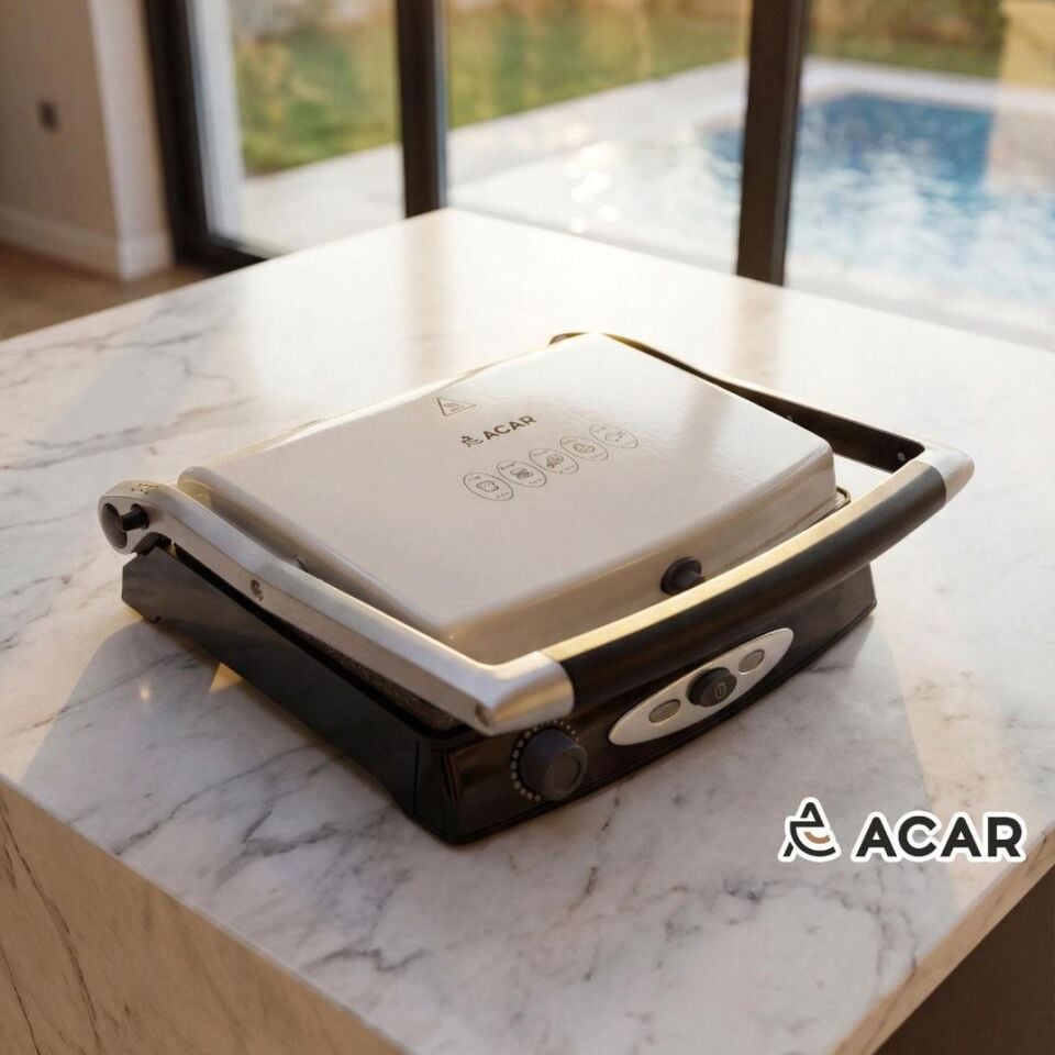 Ultimate Pro Pressio Izgara Ve Tost Makinesi Krem - 2000 W