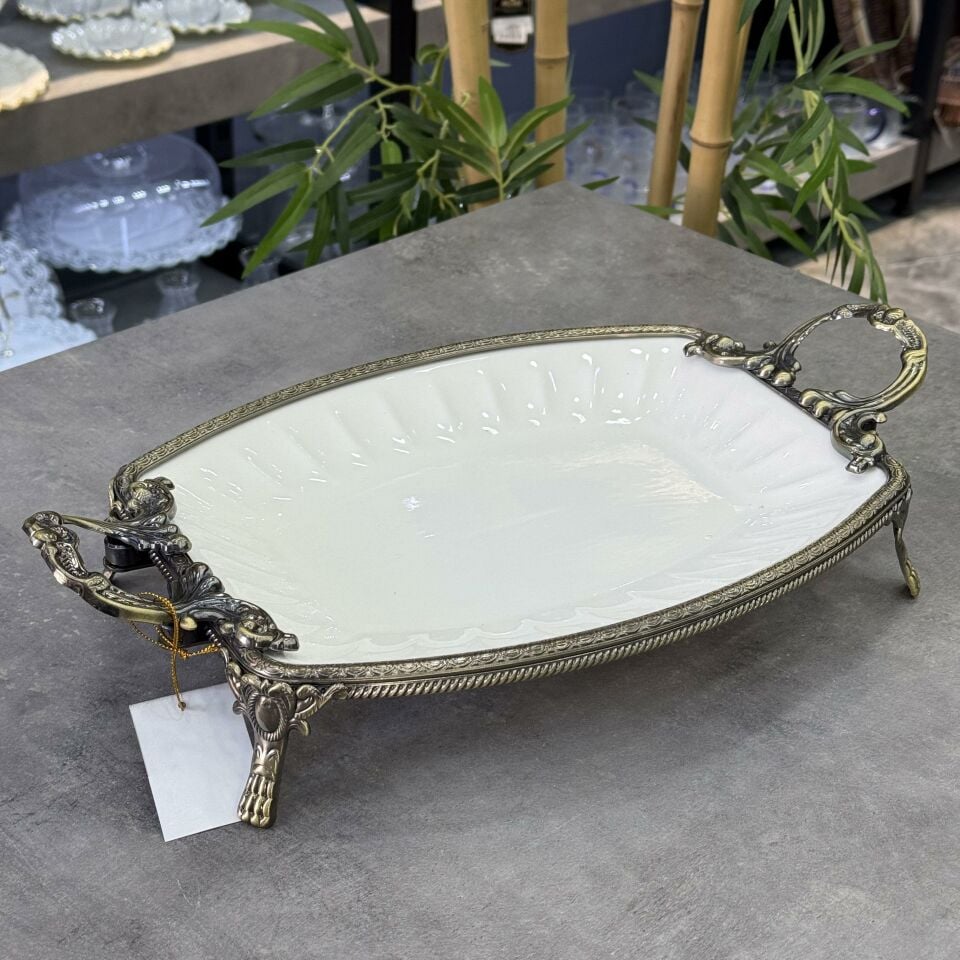 Elegance Oval Derin Bronz 42 Cm Servis