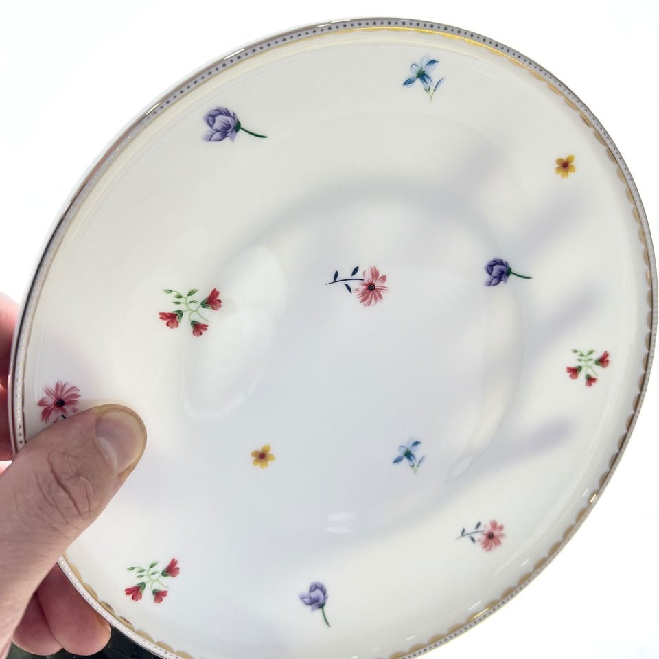Lüx Porselen Gemma 57 Parça 12 Kişilik Bone China Yemek Takımı