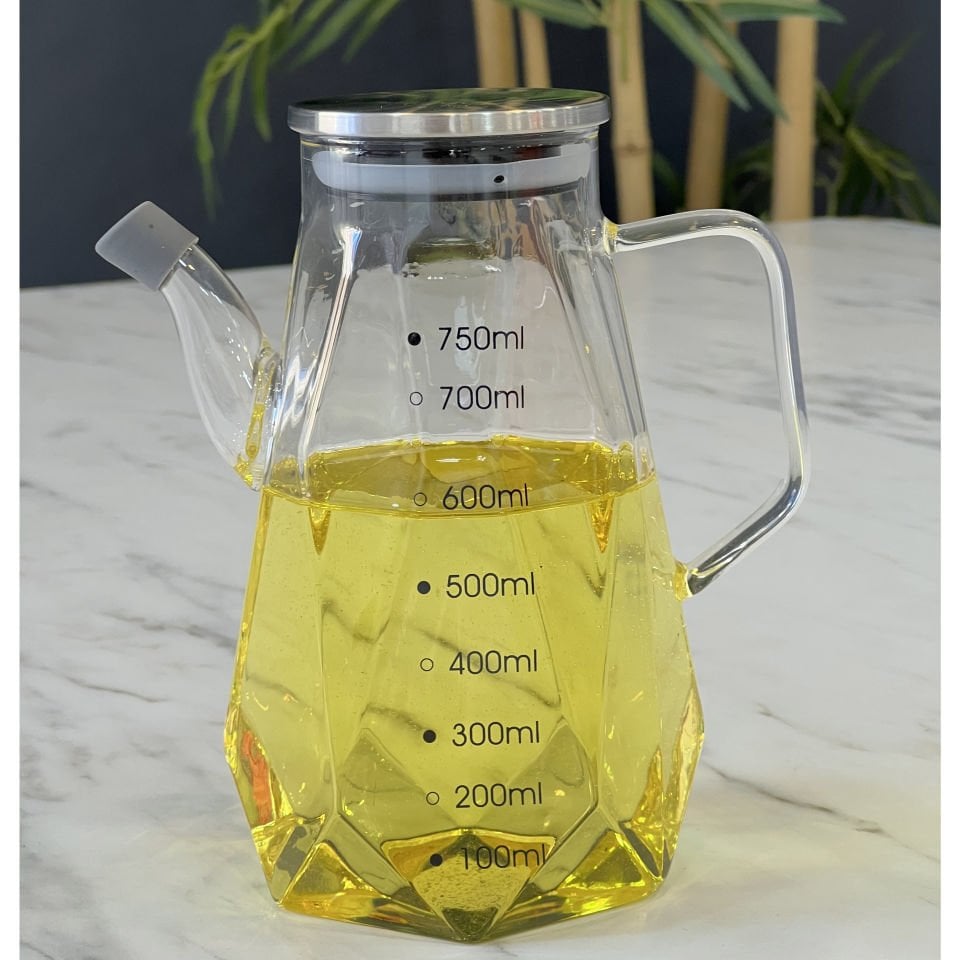 Lüx Borosilikat Cam Ölçülü Yağlık 750 ML Acr-197