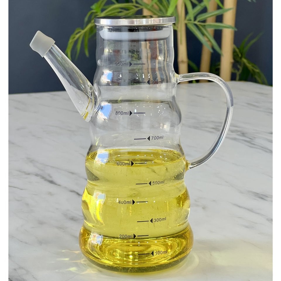 Lüx Borosilikat Cam Ölçülü Yağlık 950 ML Acr-200