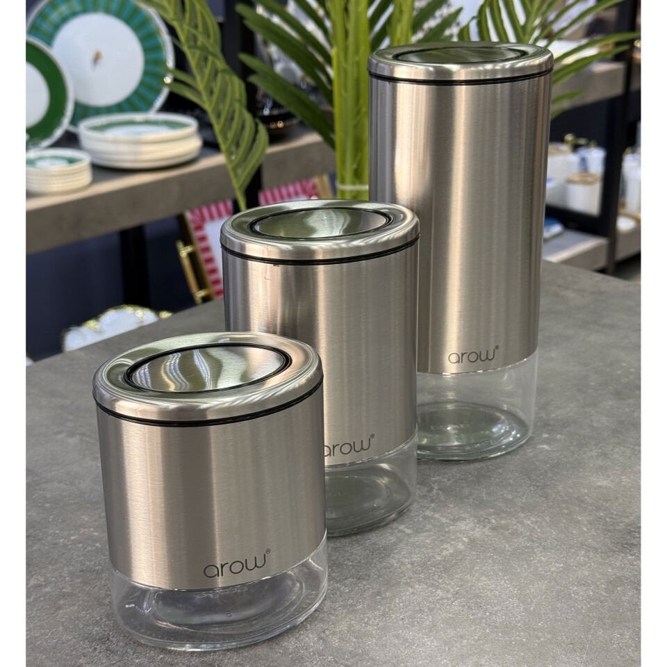 Marjoram 3 Lü Metal Kavanoz Seti