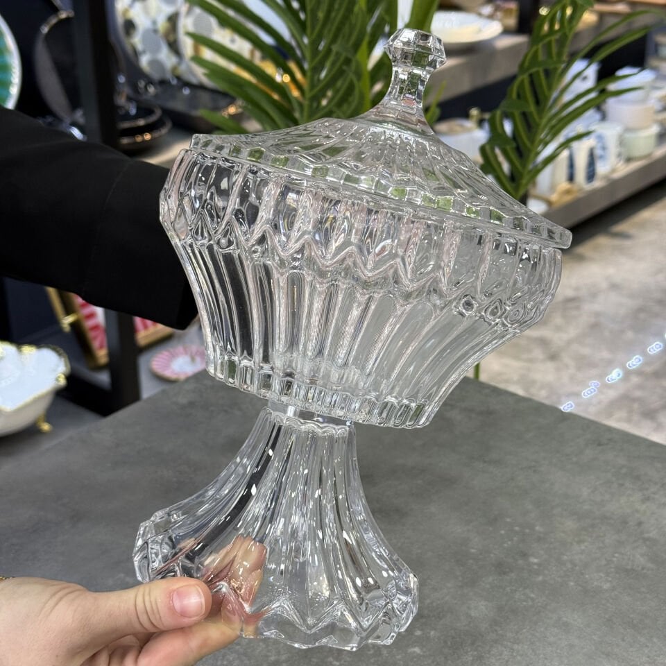 Lüx Fine Kristal Ayaklı Şekerlik