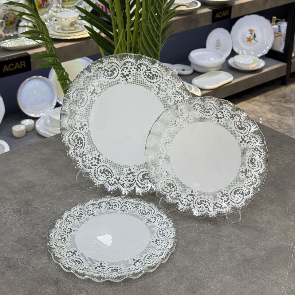Seri Sonu 0485 3 Parça Dandel Desen Tabak