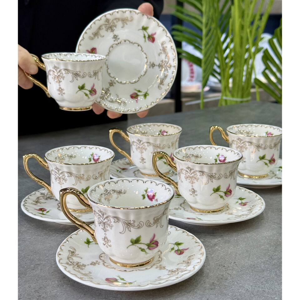 Bone China Lüx Porselen Fincan Takımı V2