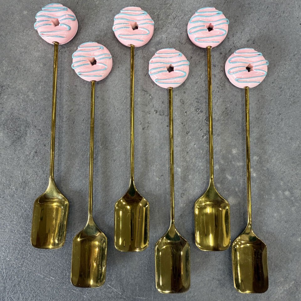 Lüx Figürlü Metal 6 Lı Kaşık