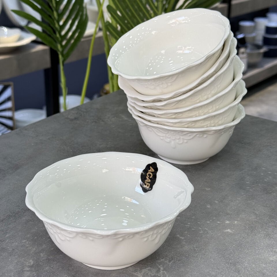 King Koleksiyon Porselen Çorba Kasesi 14 Cm ( Adet Olarak Satılmaktadır)