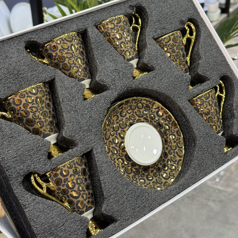 Taliana Gold Kahve 6 Lı Porselen Fincan Takımı