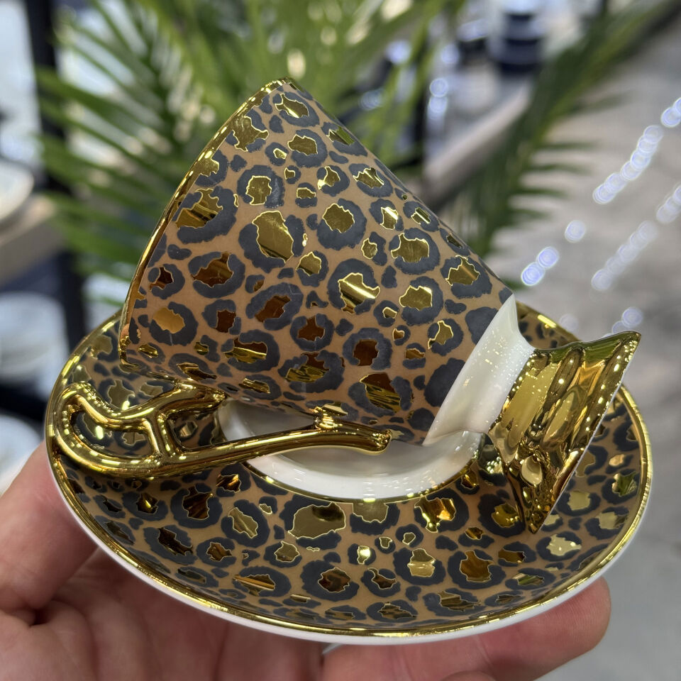 Taliana Gold Kahve 6 Lı Porselen Fincan Takımı