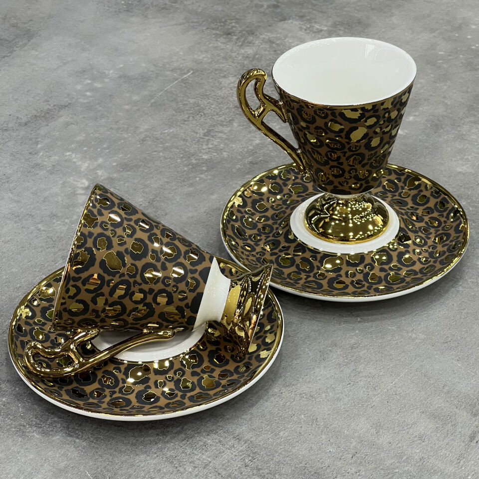 Taliana 2 Li Porselen Fincan Takımı Brown