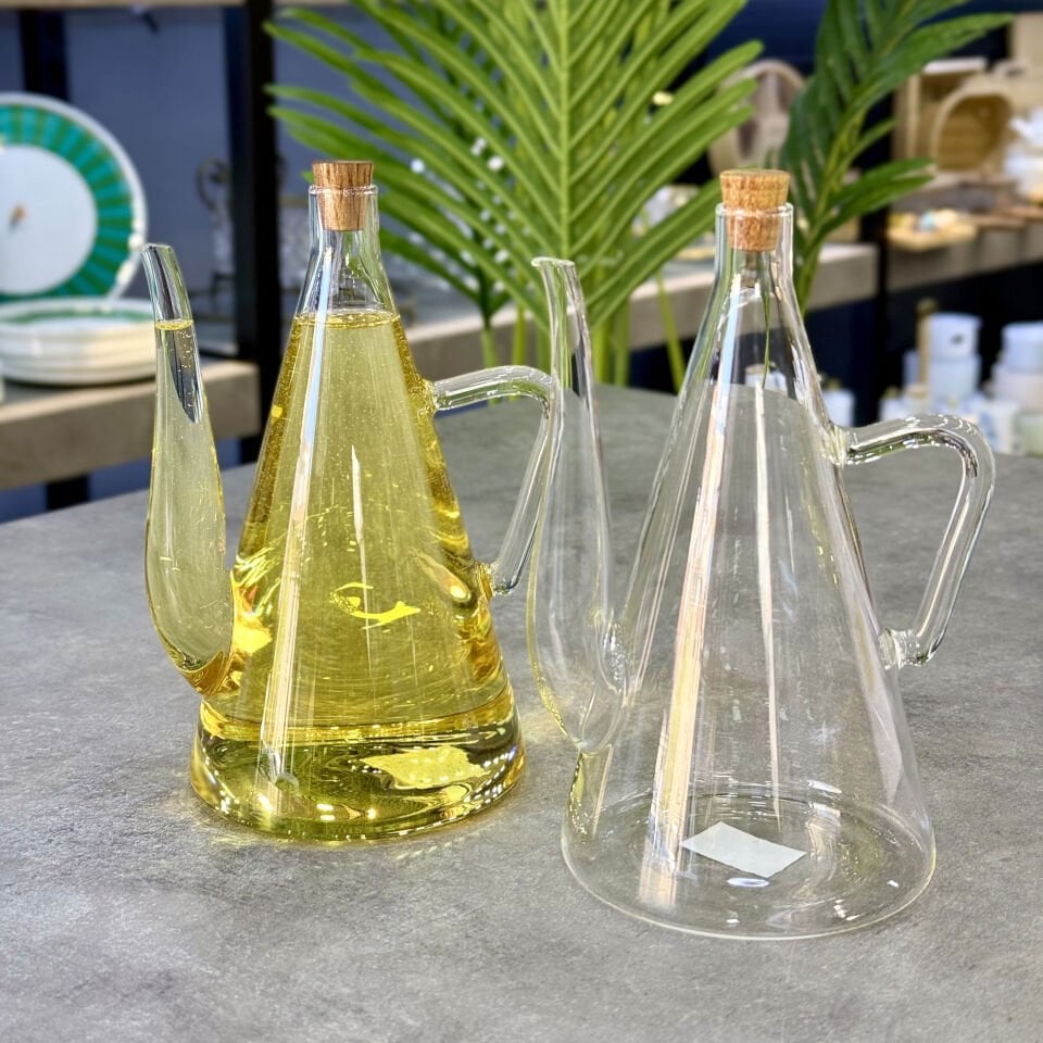 Lüx Borosilikat Cam 2 Li Yağlık