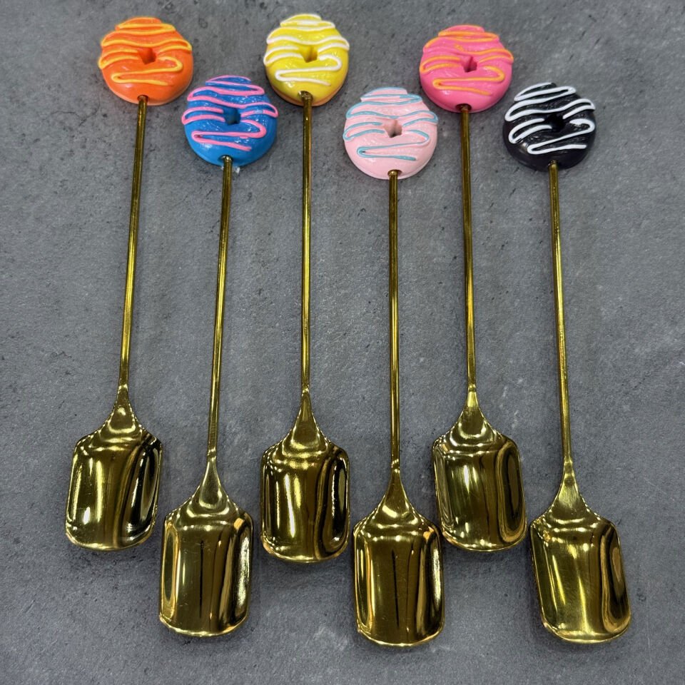 Lüx Figürlü Metal 6 Lı Kaşık