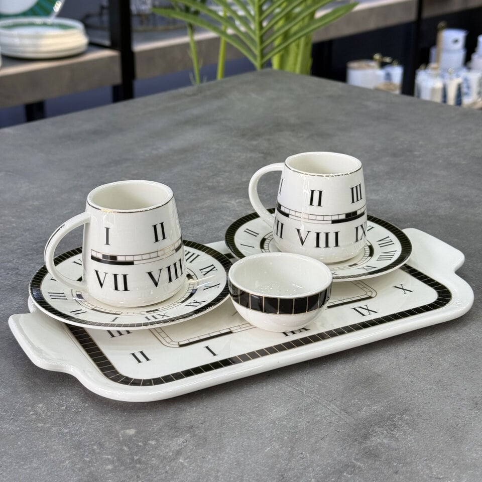 Tepsili 2 Li Fincan Takımı 6 Parça Timeless