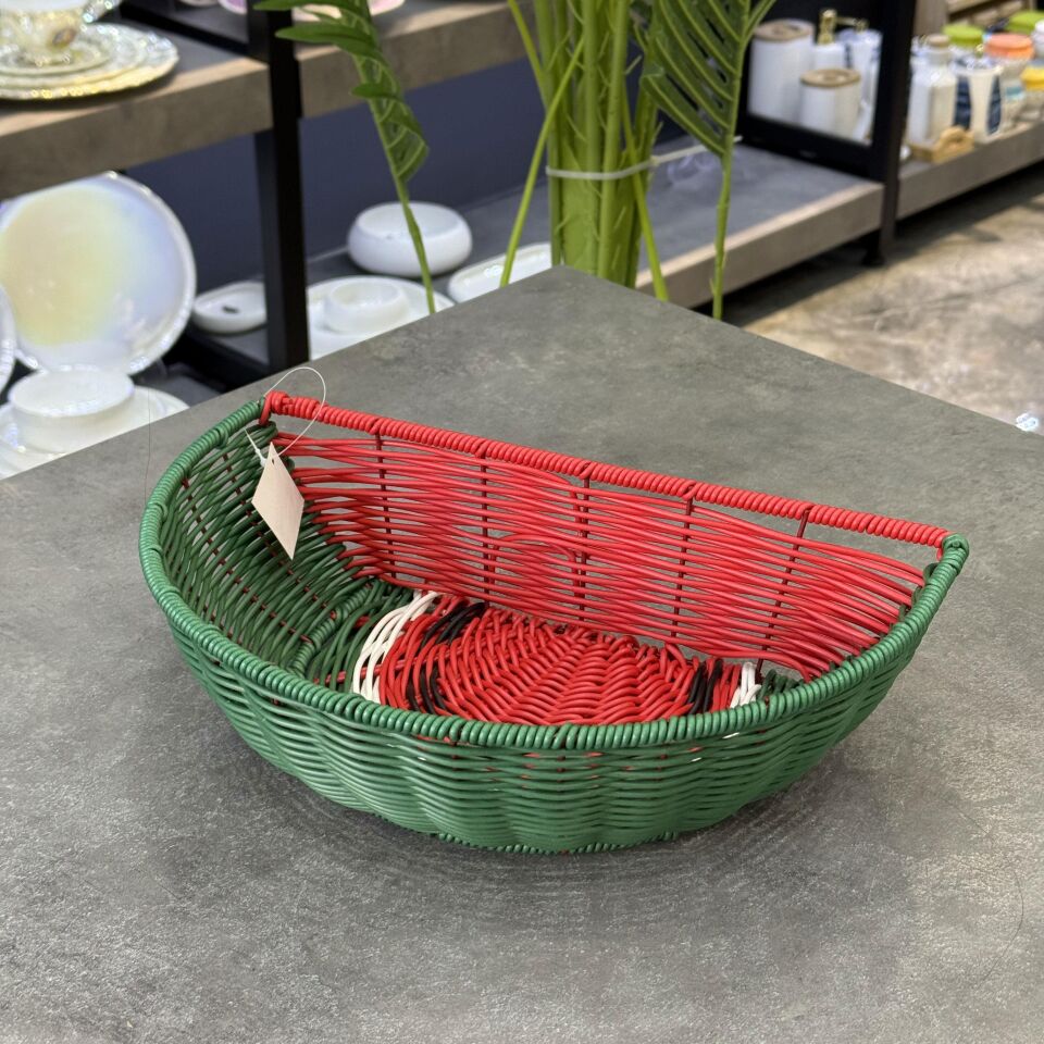 Rattan Karpuz Ekmek Sepeti