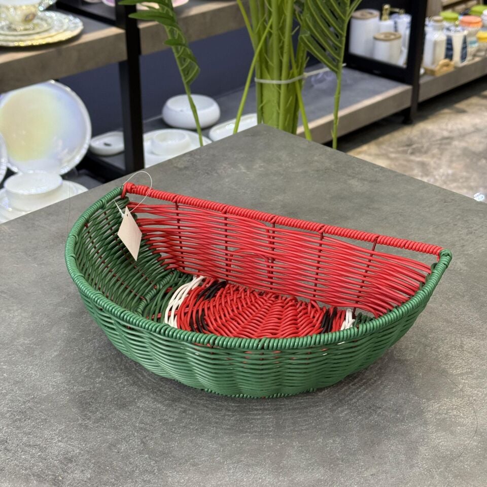 Rattan Karpuz Ekmek Sepeti