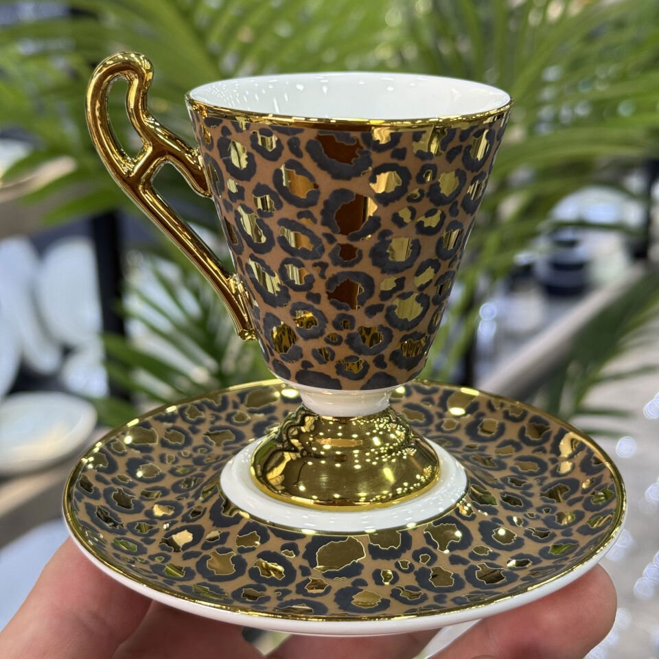 Taliana Gold Kahve 6 Lı Porselen Fincan Takımı
